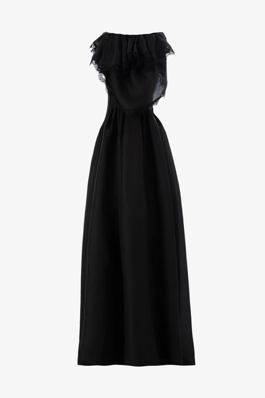 Elegant corset maxi dress for evening occasions