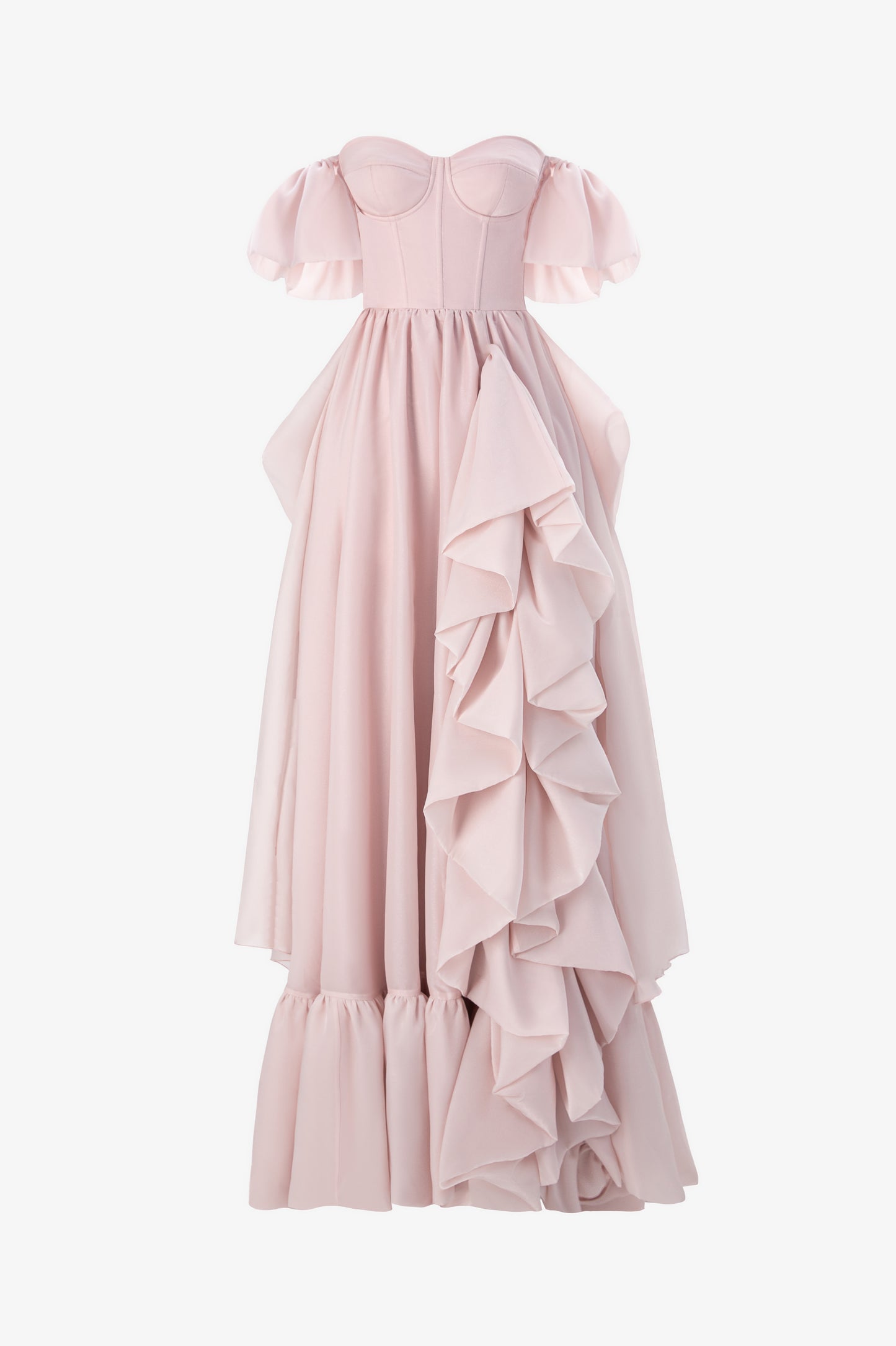 Long organza dress with train Le Bal