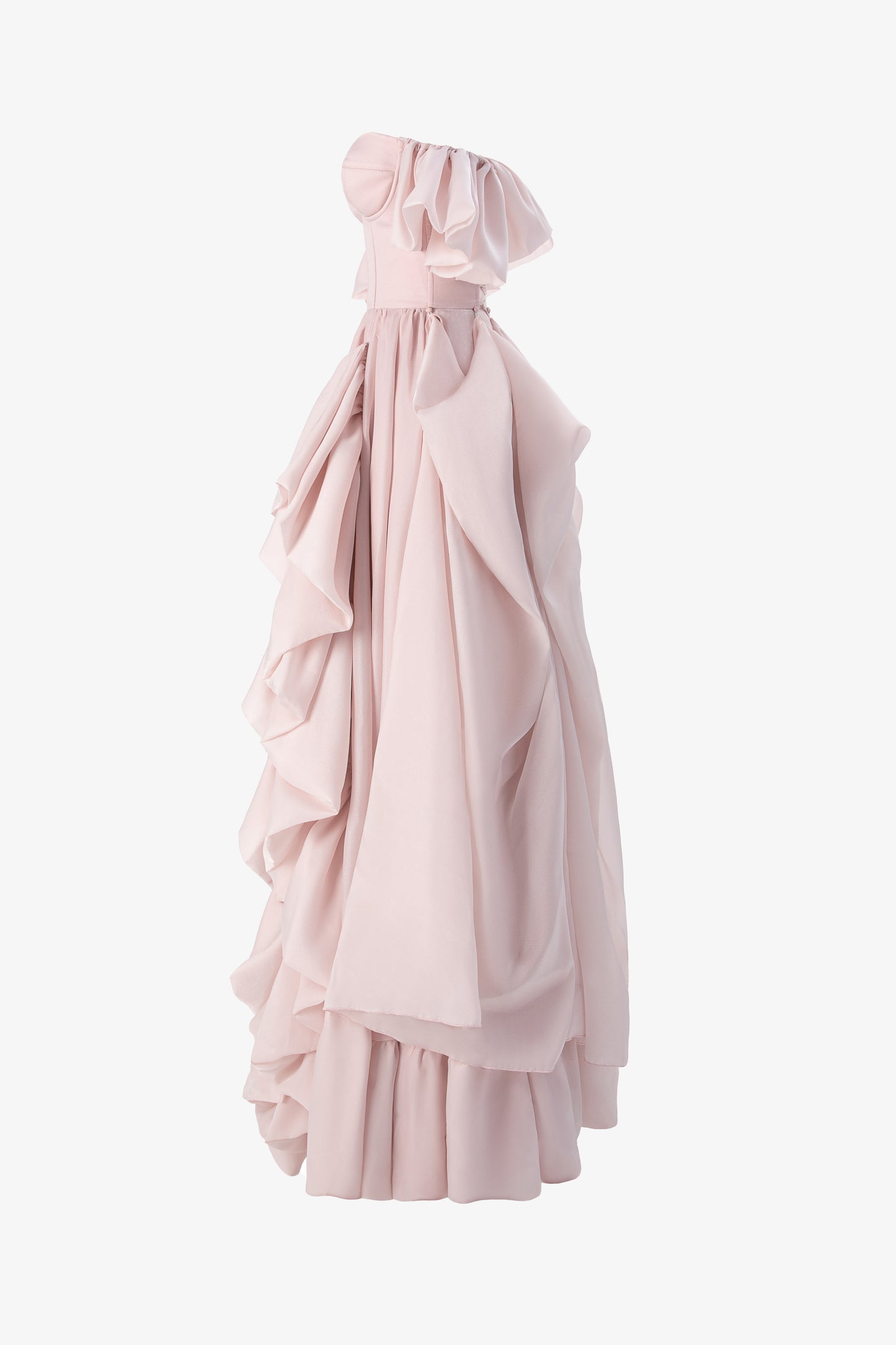Long organza dress with train Le Bal